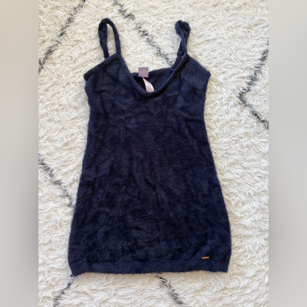 Savage X Fenty Fluffy Fitted Mini Lounge Slip Dress